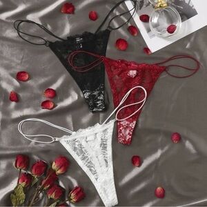 NWT 3 pcs Floral Lace Panty